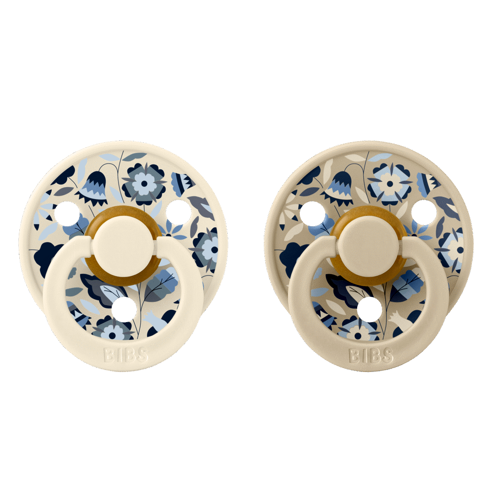 2 Pk Colour Bobo Latex Str.1 Ivory Mix fra Bibs X Liberty