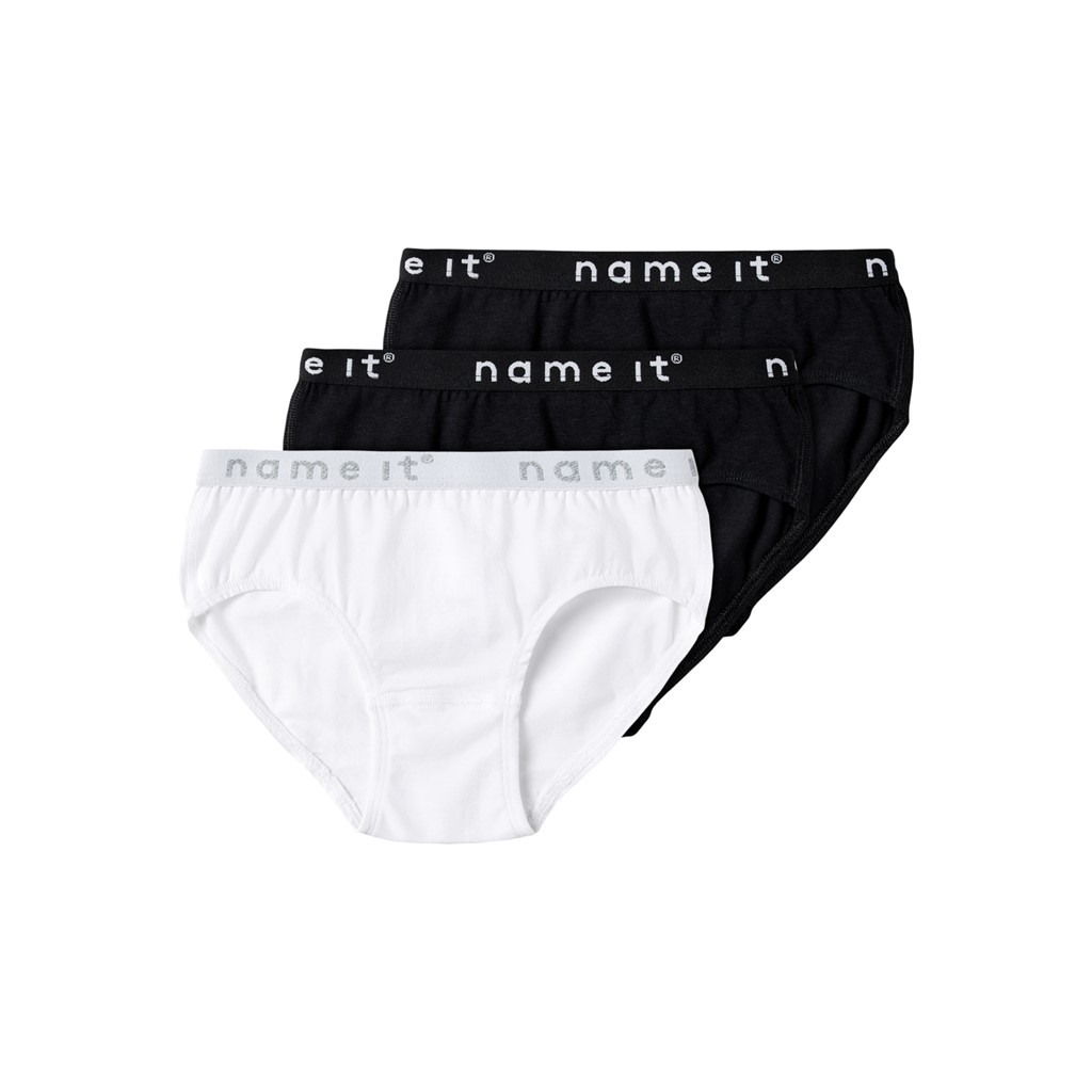3 Pak Underbukser Black & White fra Name It