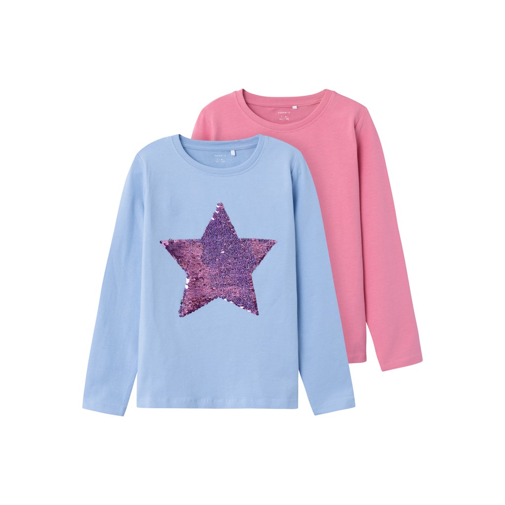 2 Pak Bluser Tilastar Serenity & Chateau Rose fra Name It