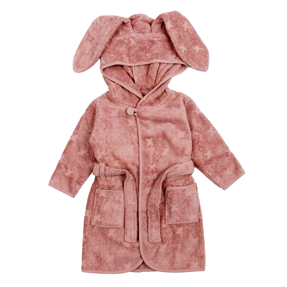 Badekåbe Med Kaninører   Rose Sugar 92 98 fra Müsli