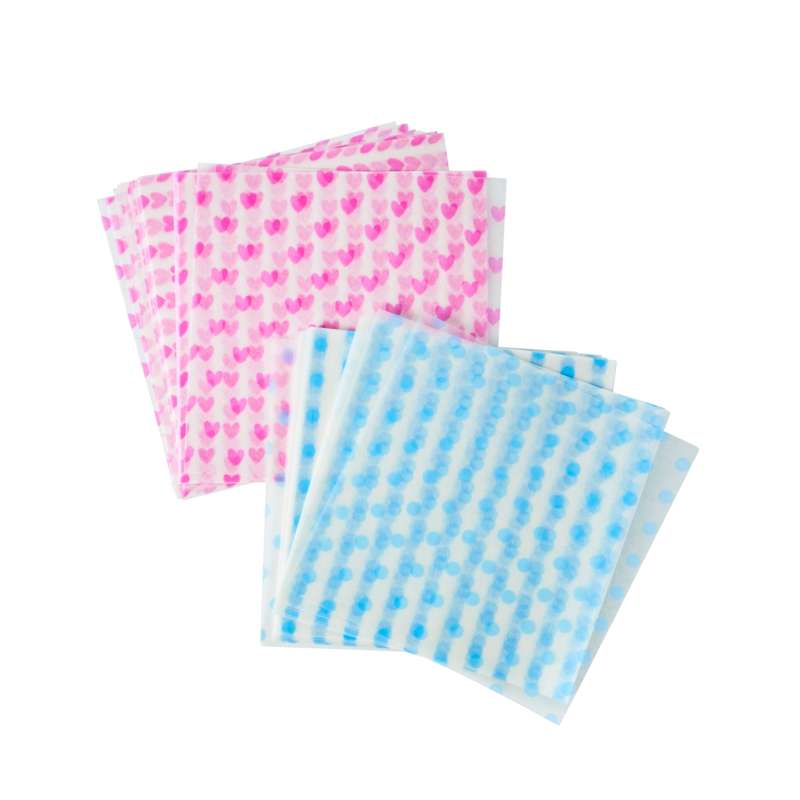 50 Stk. Sandwichpapir   Lille   Dots   Blå fra Rice