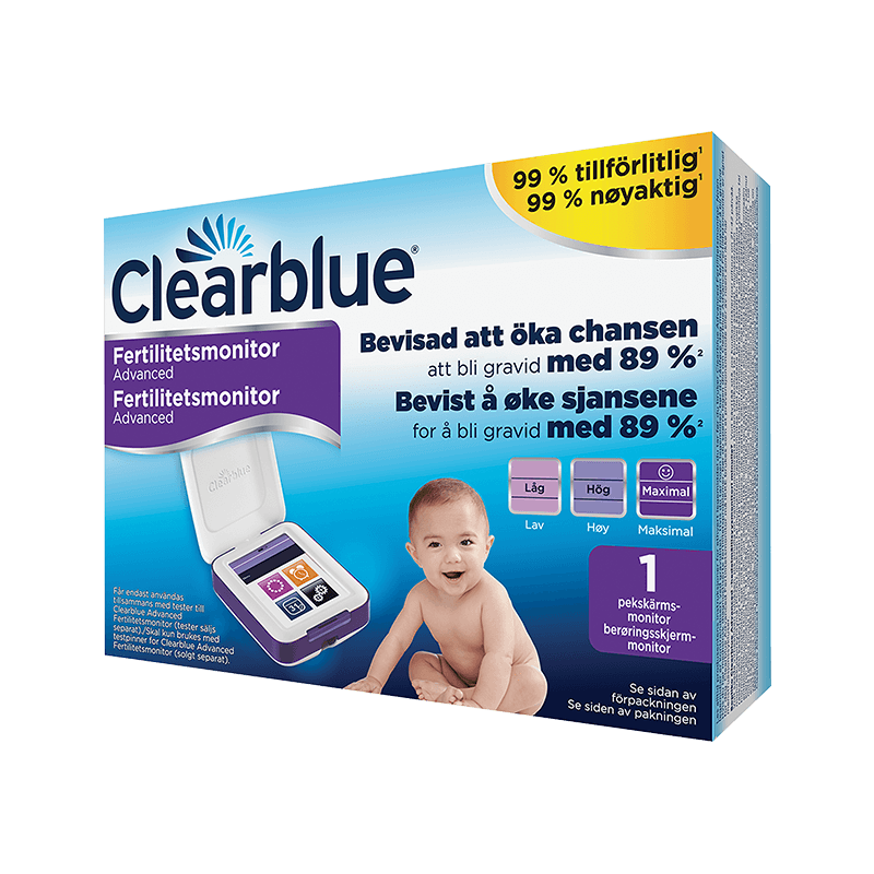 Clearblue Advanced Fertilitetsmonitor fra Babyplan