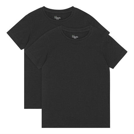2 Pak T Shirts Midnat Sort fra Birkholm