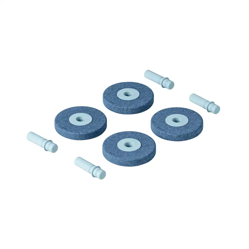 4 X Foam Wheels Deep Blue   Sky Blue fra Modu
