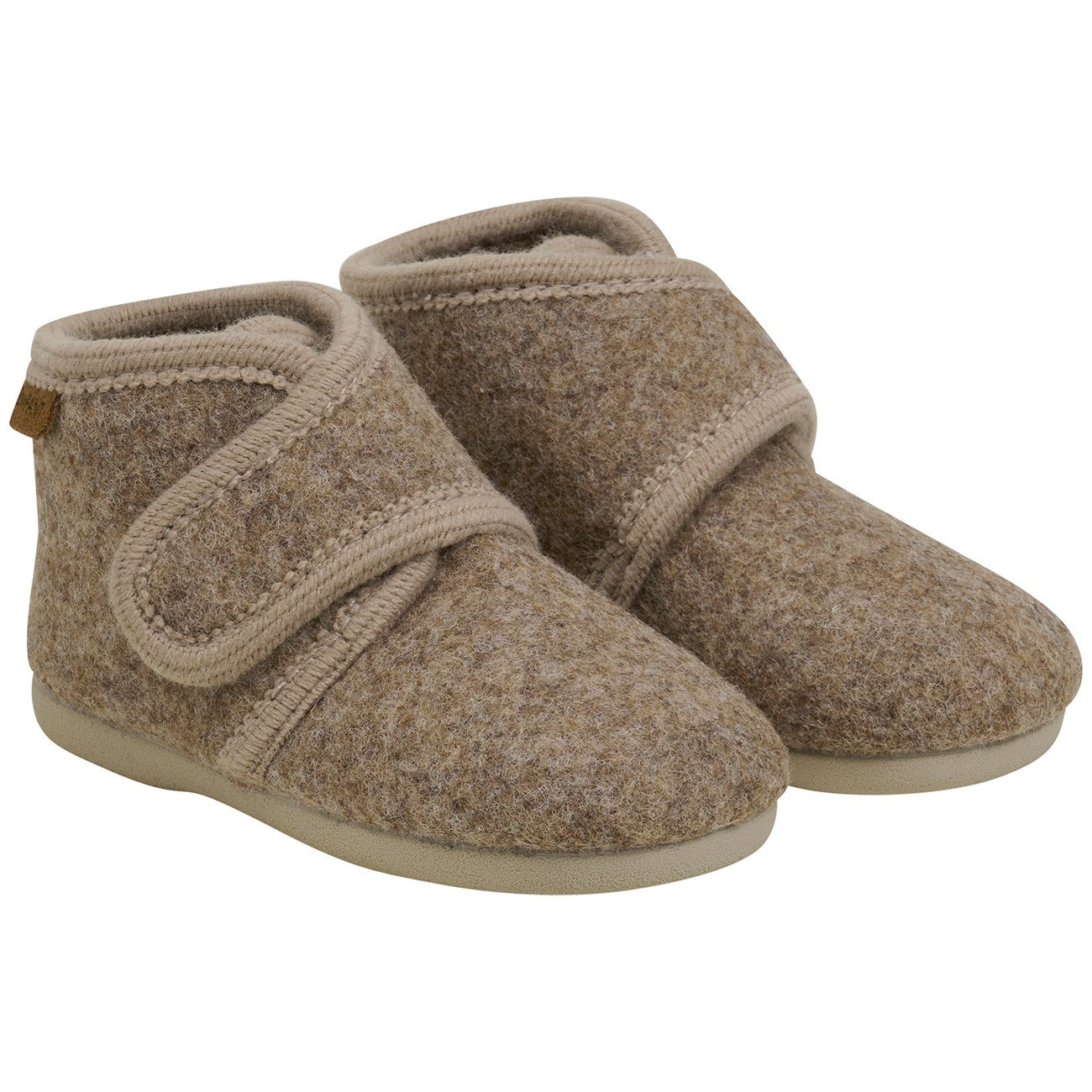 Walnut Melange Uldfutter Velcro   Str. 20 fra En Fant