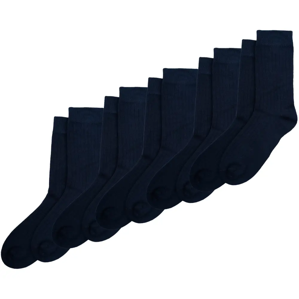 Bamboo Strømper 5 Pak   Navy   31 34 fra Minipop