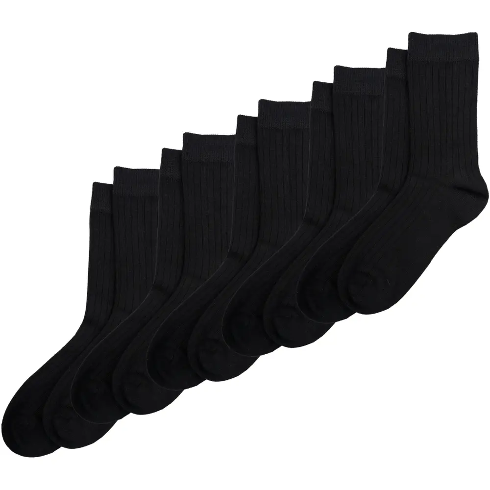 Bamboo Strømper 5 Pak   Black   19 22 fra Minipop