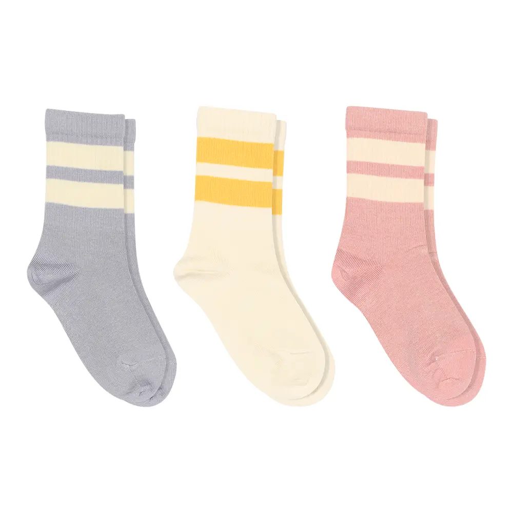 Anker Strømper 3-Pak med Sporty Striber - Babysam.dk