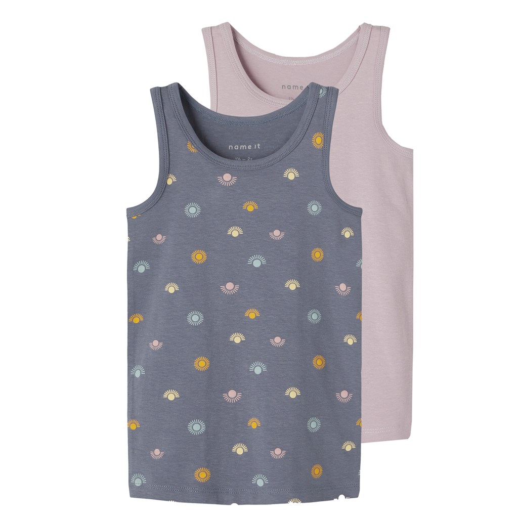 2 Pak Tanktops Folkstone Gray fra Name It