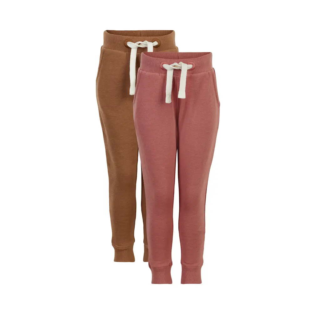 2 Pak Basic Sweatbukser fra Minymo - Bløde og Komfortable