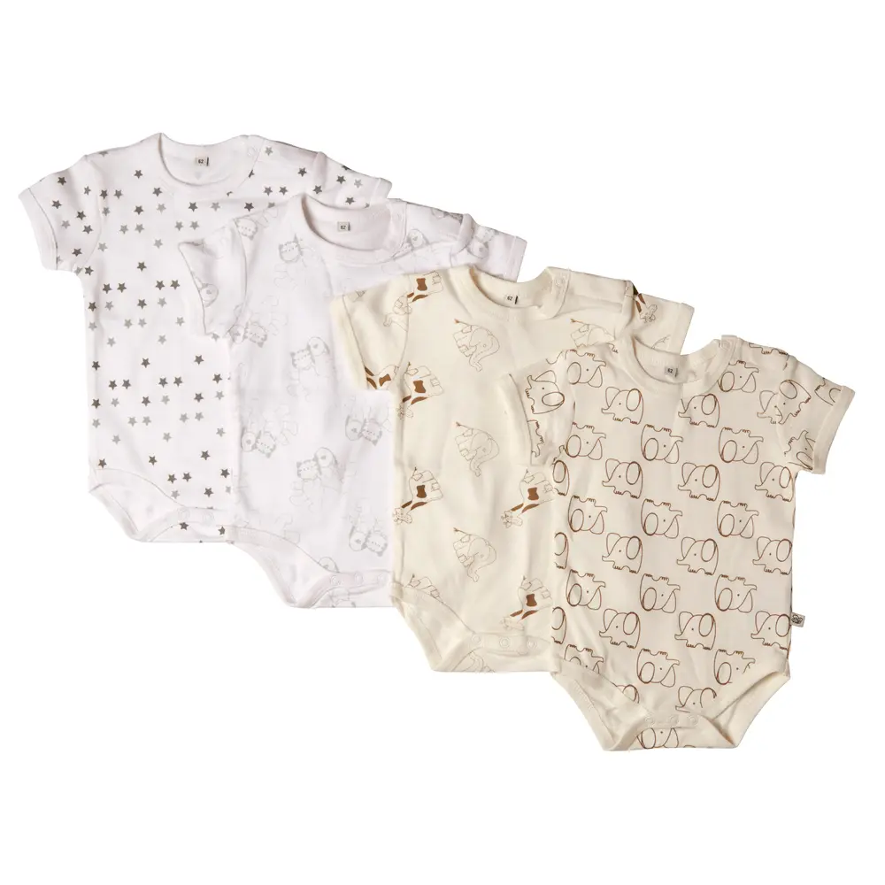 4 Stk Bodystockings i Offwhite fra Pippi - Tilbud!
