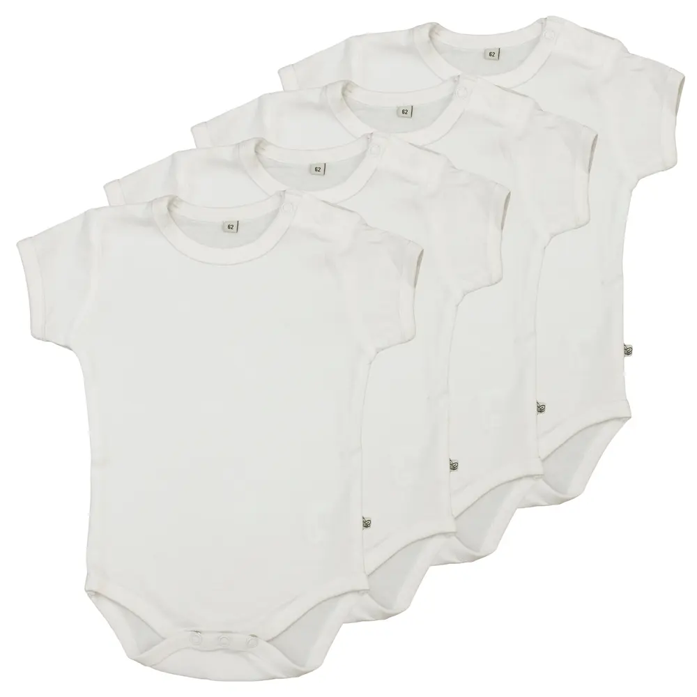 4 Stk Hvide Bodystockings fra Pippi - Fantastisk Tilbud!