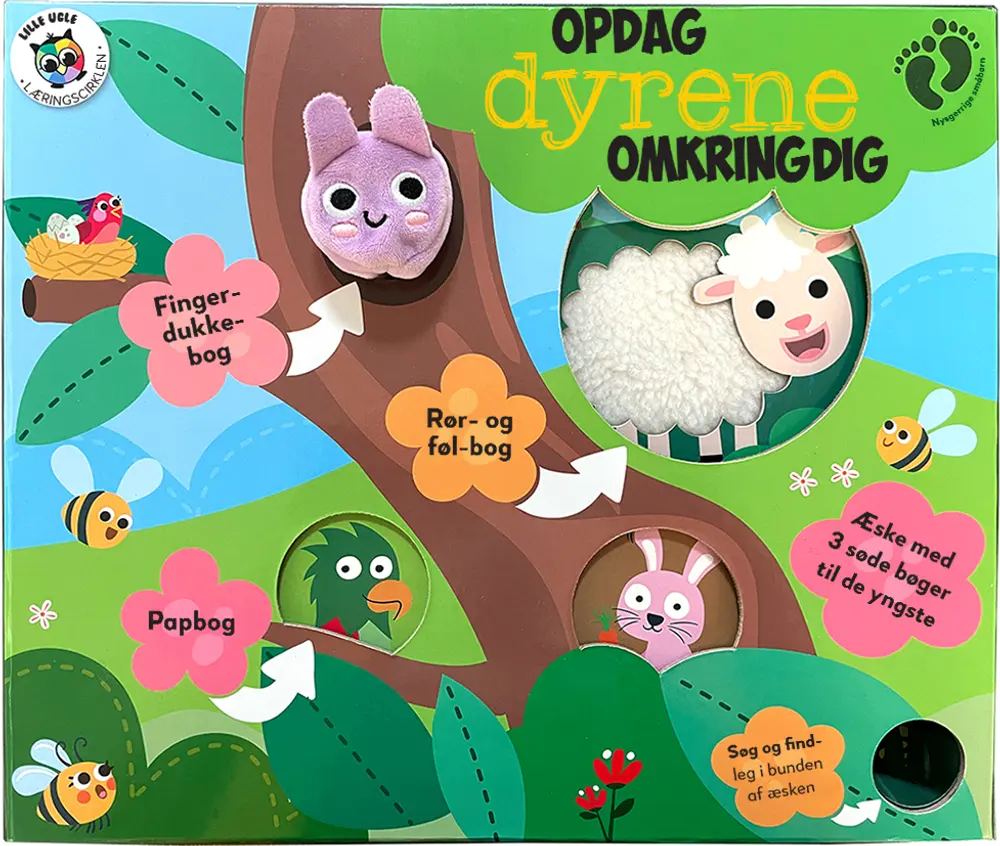 Opdag Dyrene Omkring Dig   Fingerdukkebog fra Globe