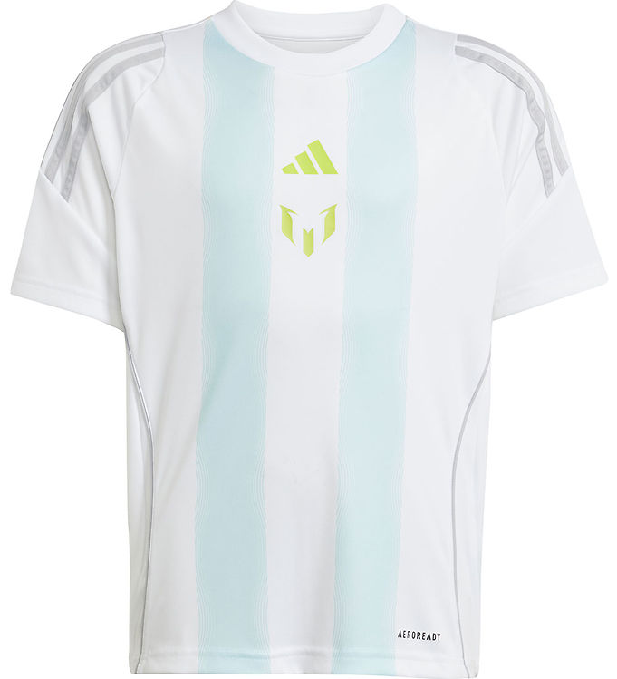 Adidas Performance Messi T-shirt i hvid Almost Blue