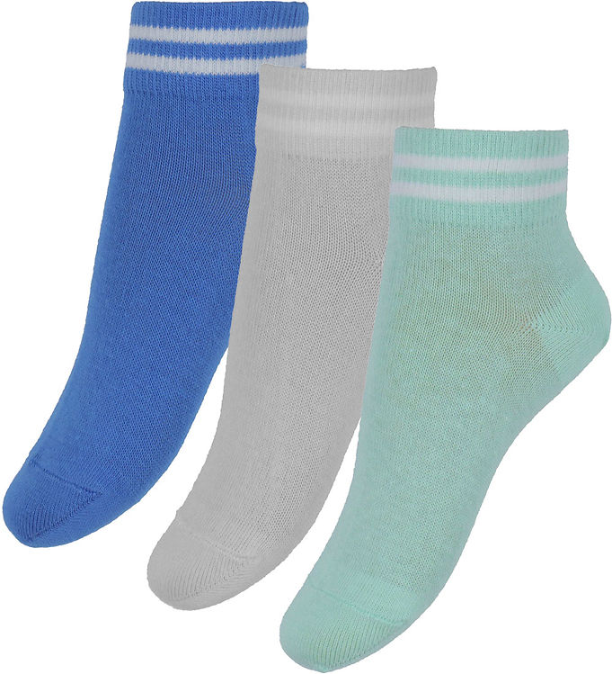 Strømper   3 Pak   Sporty   Super Sonic Blue fra Melton