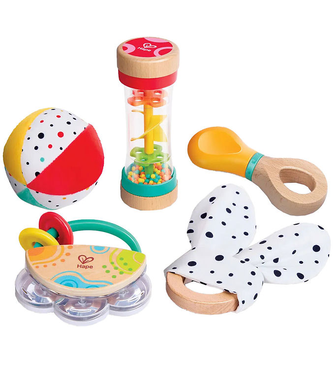 Hape 5-i-1 Baby Sanse Sæt - Aktivitetslegetøj til Børn
