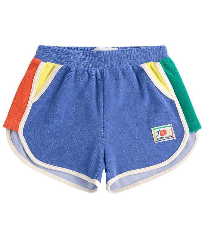Bobo Choses Smiling Color Block Shorts i Blå