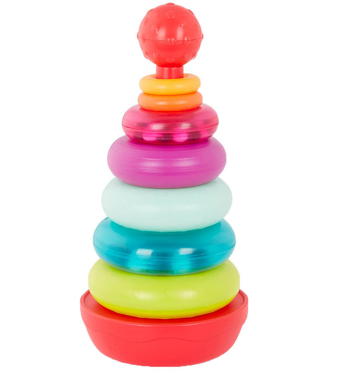 Farverige Regnbueringe - 9 Dele Stablelegetøj fra B. Toys