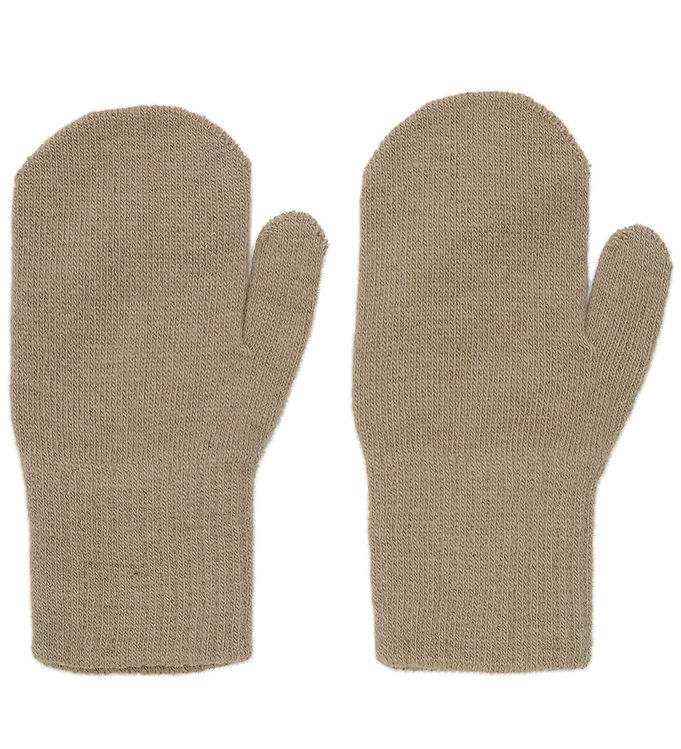 Celavi Magic Mittens - Basis Strik i Uld Nylon, Hvid