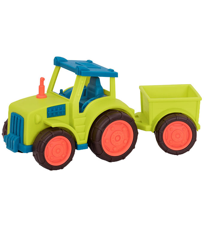 Bil   Happy Cruisers   30 Cm   Traktor M. Trailer fra B. Toys