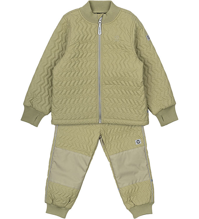 Mikk Line Termotøj Duvet Coated i Grågrøn - Udsalg!