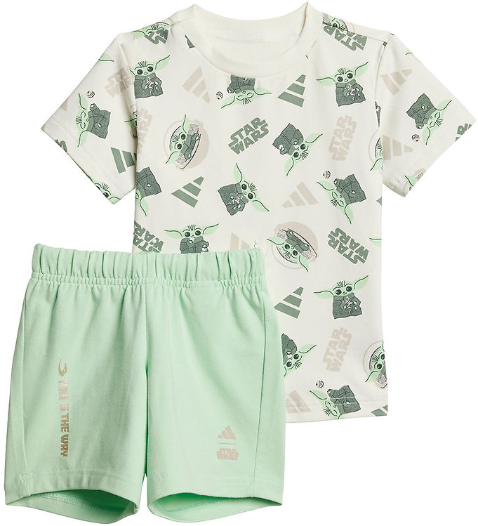 Adidas Performance Shorts Sæt i Hvid Multi - Udsalg!