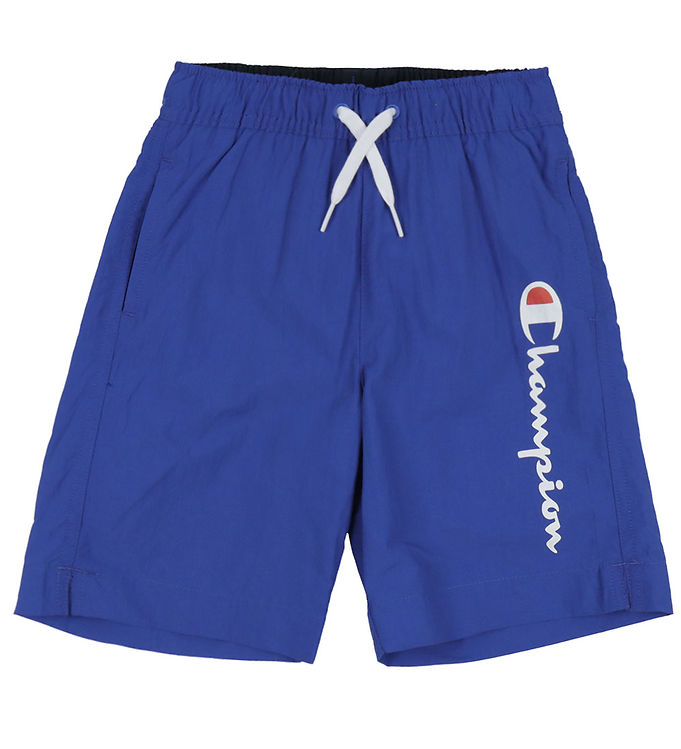 Champion Badeshorts i Blå med Logo – Fantastisk Tilbud!