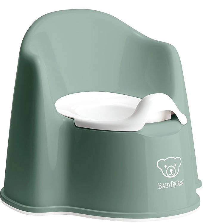 Babybjörn Pottestol i Grågrøn og Hvid - Tilbud!