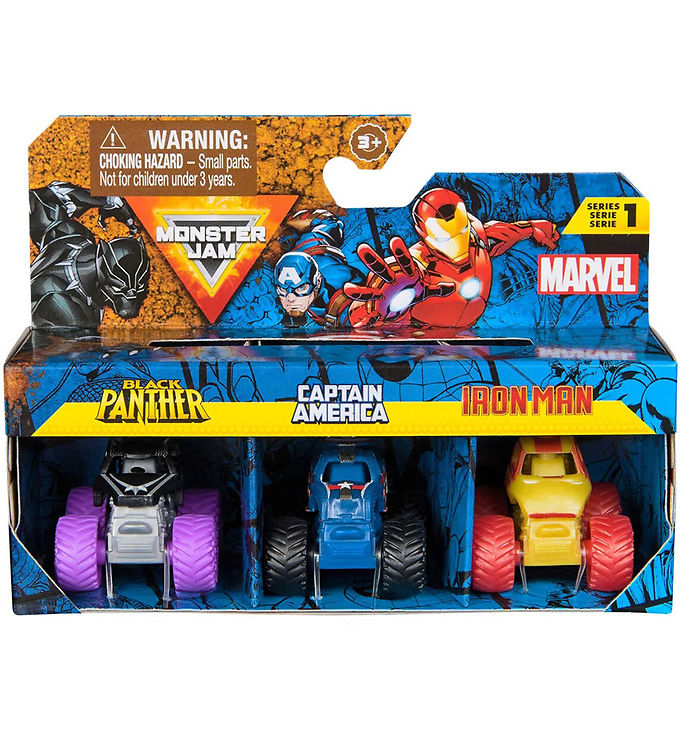 1:87   Mini   Marvel   3 Pak fra Monster Jam