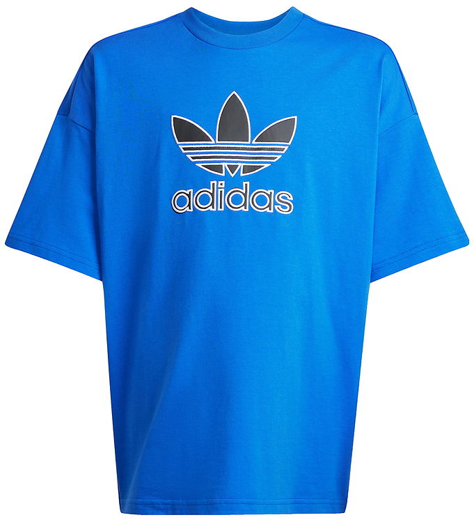 Adidas Originals Trefoil T-shirt i Blå - Fantastisk Tilbud!