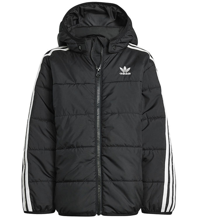 Adidas Originals Dunjakke i Sort/Hvid - Fantastisk Tilbud!