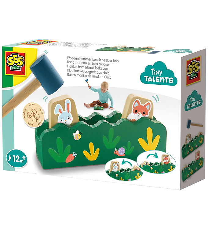 Aktivitetslegetøj   Træ   Hammerbræt   Tittebøh fra Ses Creative