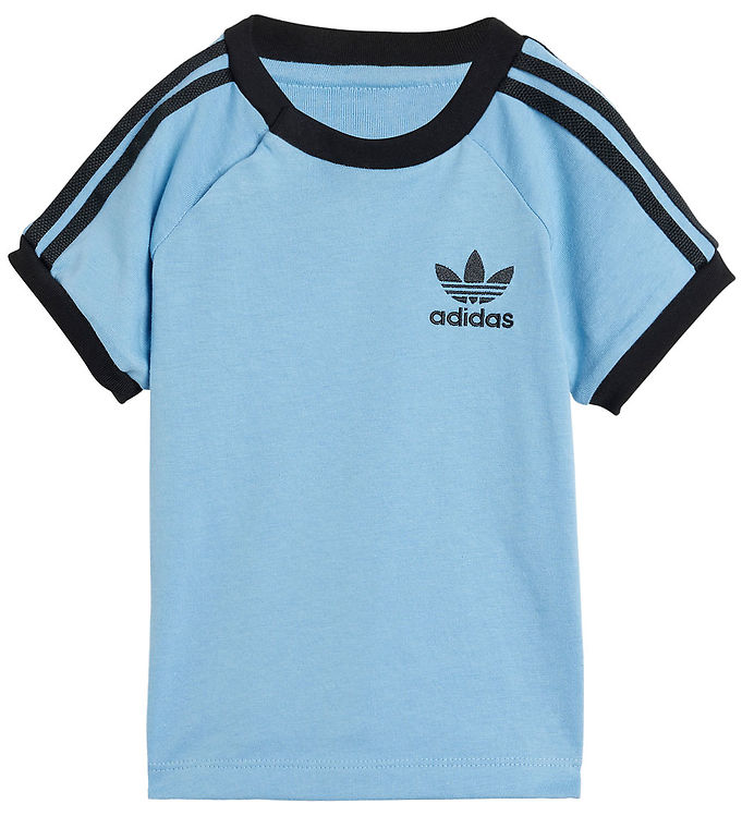 Adidas Originals T-shirt 3s Ashblu til børn - Fantastisk tilbud!