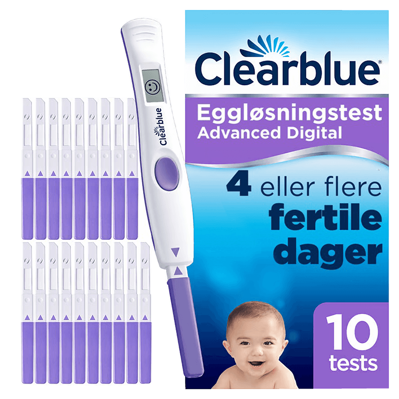 Clearblue Digital Ægløsningstest - 10 Stk Tilbud!