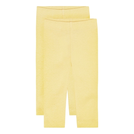 2 Pak Gule Leggings fra Birkholm - Solskinsstil!