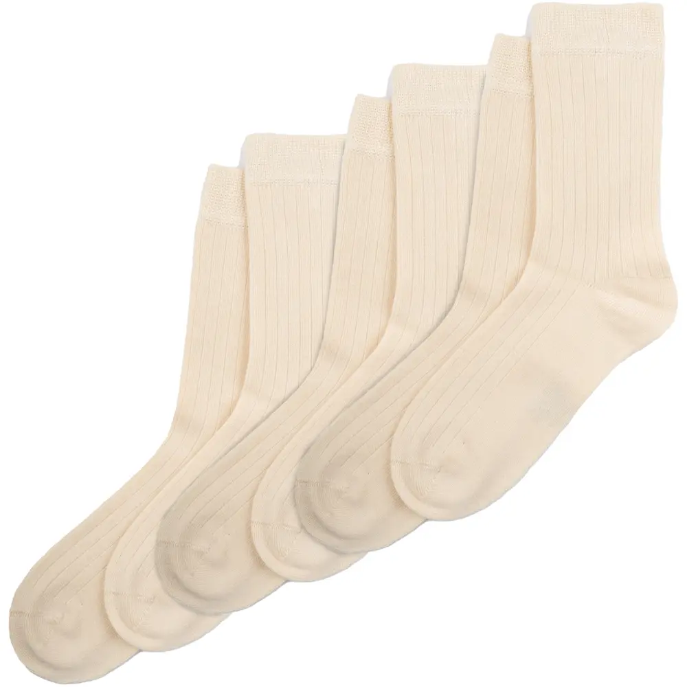 Bamboo Strømper 3 Pak   Off White   31 34 fra Minipop