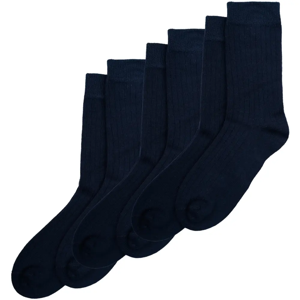 Bamboo Strømper 3 Pak   Navy   23 26 fra Minipop