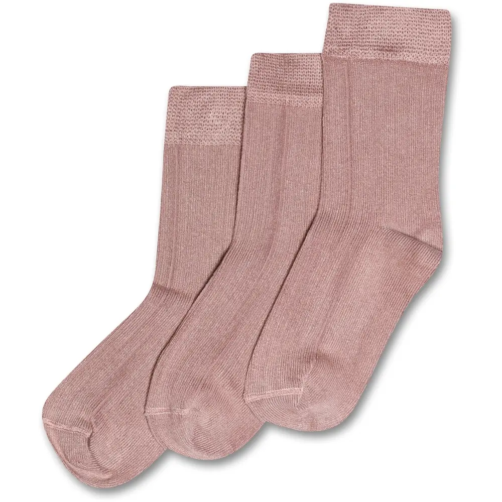 Bamboo Strømper 3 Pak - Rosa fra Minipop - Kvalitetsstrømper