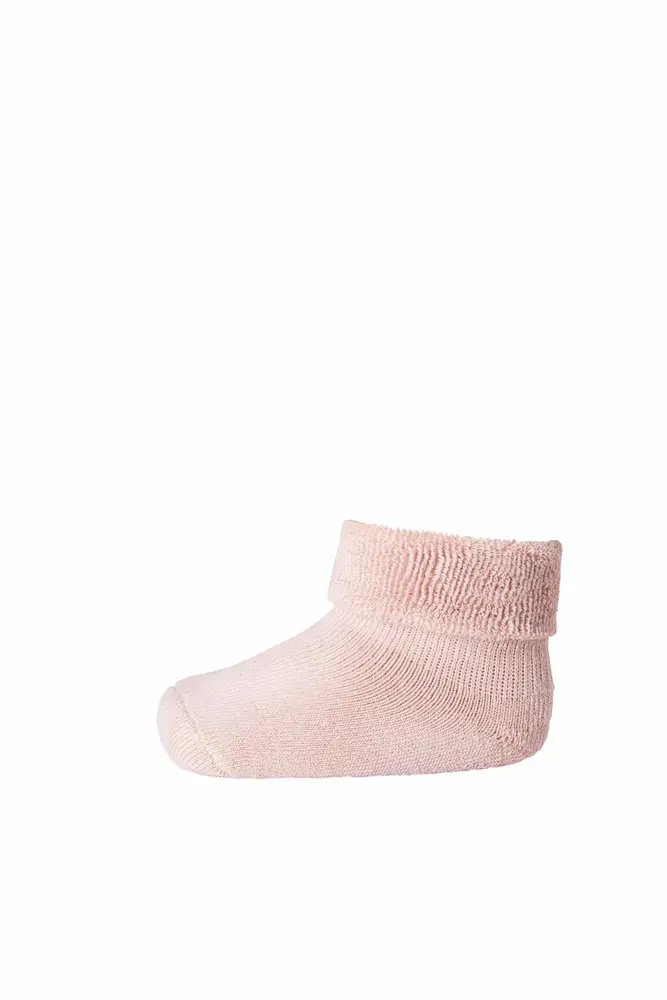 Ankelstrømper i frotté til små børn - Rose Dust 853