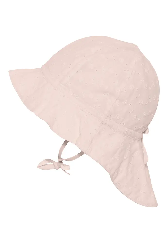 Anne Sommerhat i Sepia Rose med Blomsterbroderi
