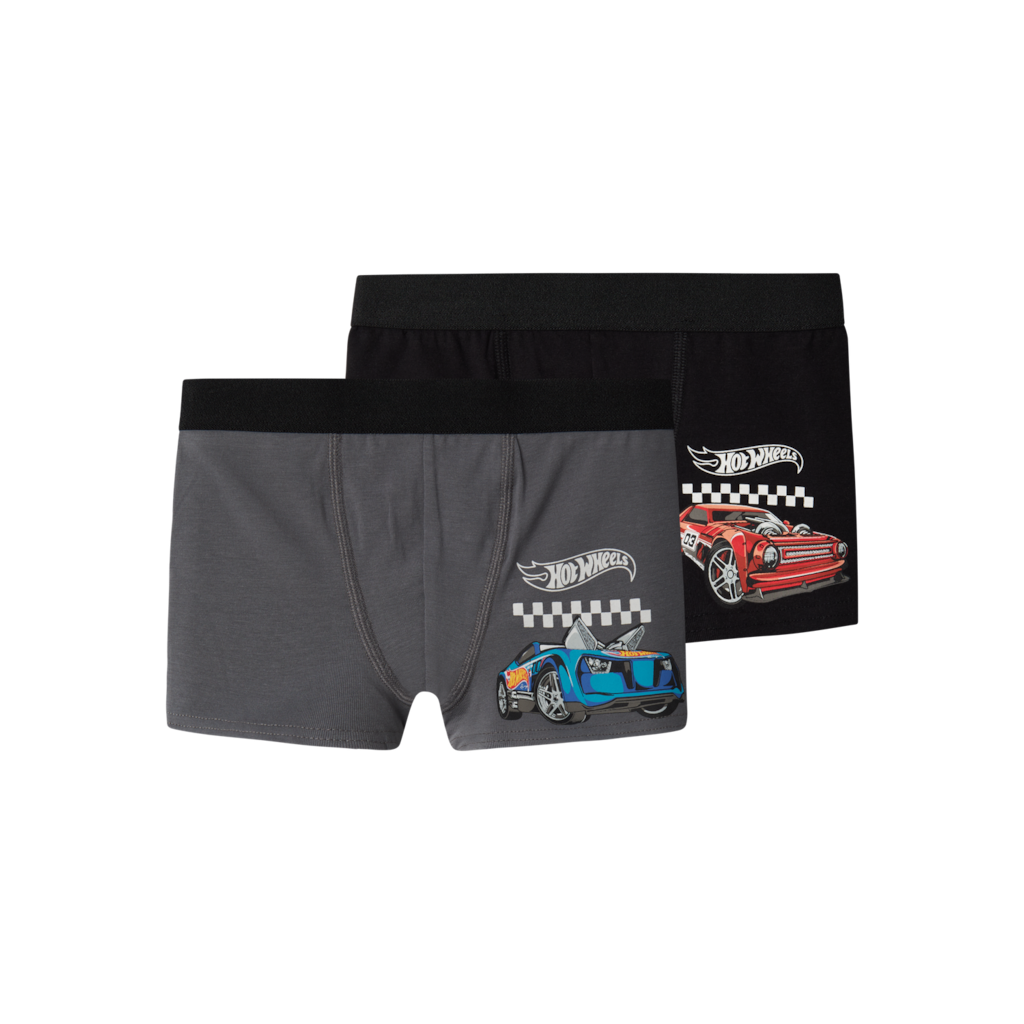 2 Pak Boxershorts Hotwheels Deep Lava Smoke fra Name It