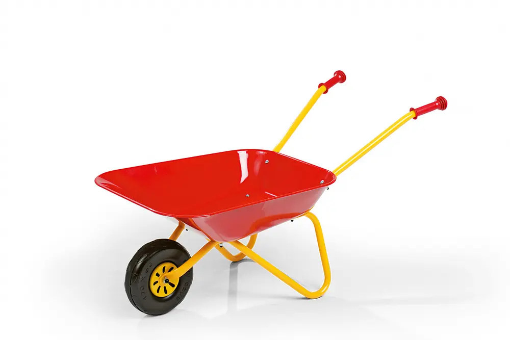 Kraftig Rød Metal Trillebør fra Rolly Toys