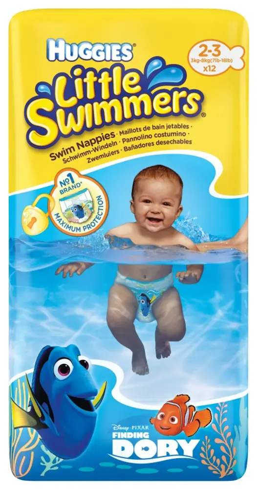 Huggies Little Swimmers Svømmebleer - Ideel til Vandleg