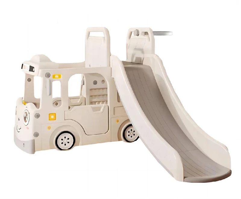 Aktivitetslastbil med Rutsjebane - Beige fra Kids Zone