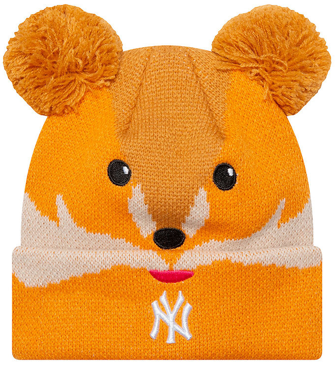 Dobbelt Kvast Ræv Strik Beanie fra New Era på tilbud!