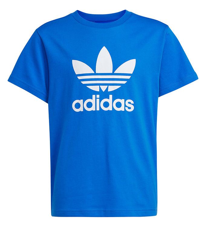 Adidas Originals Trefoil T-shirt i Blå - Fantastisk Tilbud!