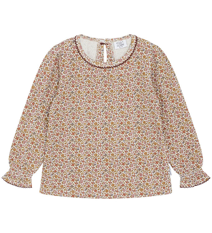 Bluse   Vaflet   Ariella   Oat Milk M. Blomster fra Hust And Claire