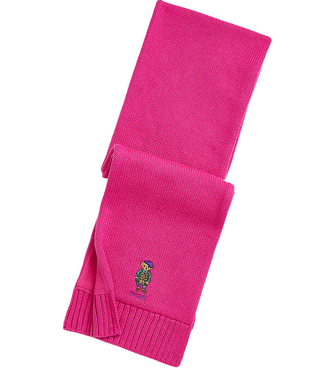 Polo Ralph Lauren Fleece Halstørklæde i Pink - Udsalg!