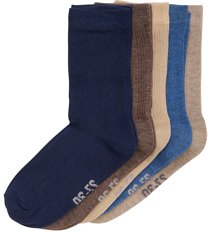 Minymo Strømper 5 Pak - Mørk Navy Tilbud