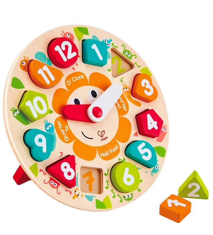 Hape Chunky Clock Puzzle - Sjovt Aktivitetslegetøj